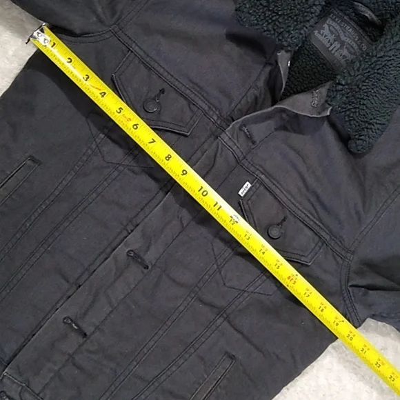 Levi's Jacket Size Small Button Front Sherpa lined - Picture 10 of 12